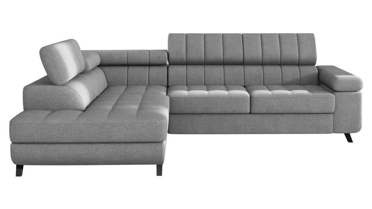 ECKSOFA Nord, Seite: Links - Schwarz/Grau, Holz/Textil (264/203cm) - MIRJAN24