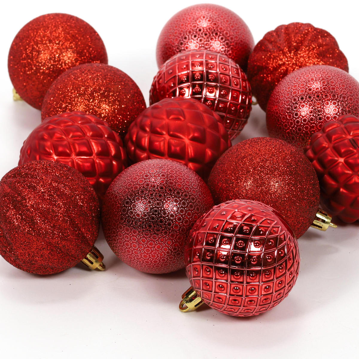 WEIHNACHTSKUGELN 6 cm 35 Stk. - Rot, Kunststoff (16/36/16cm) - Home Styling Collection