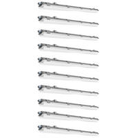 LED DECKENLEUCHTE Grau Modern 10er Set - Grau, Kunststoff (127.5/6.8/5.8cm)