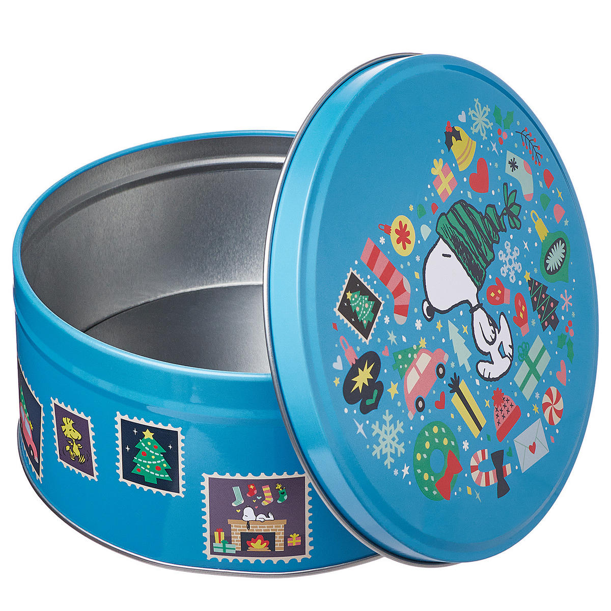 KEKSDOSE Peanuts Snoopy herz - Blau, Metall (17/8/17cm) - Butlers