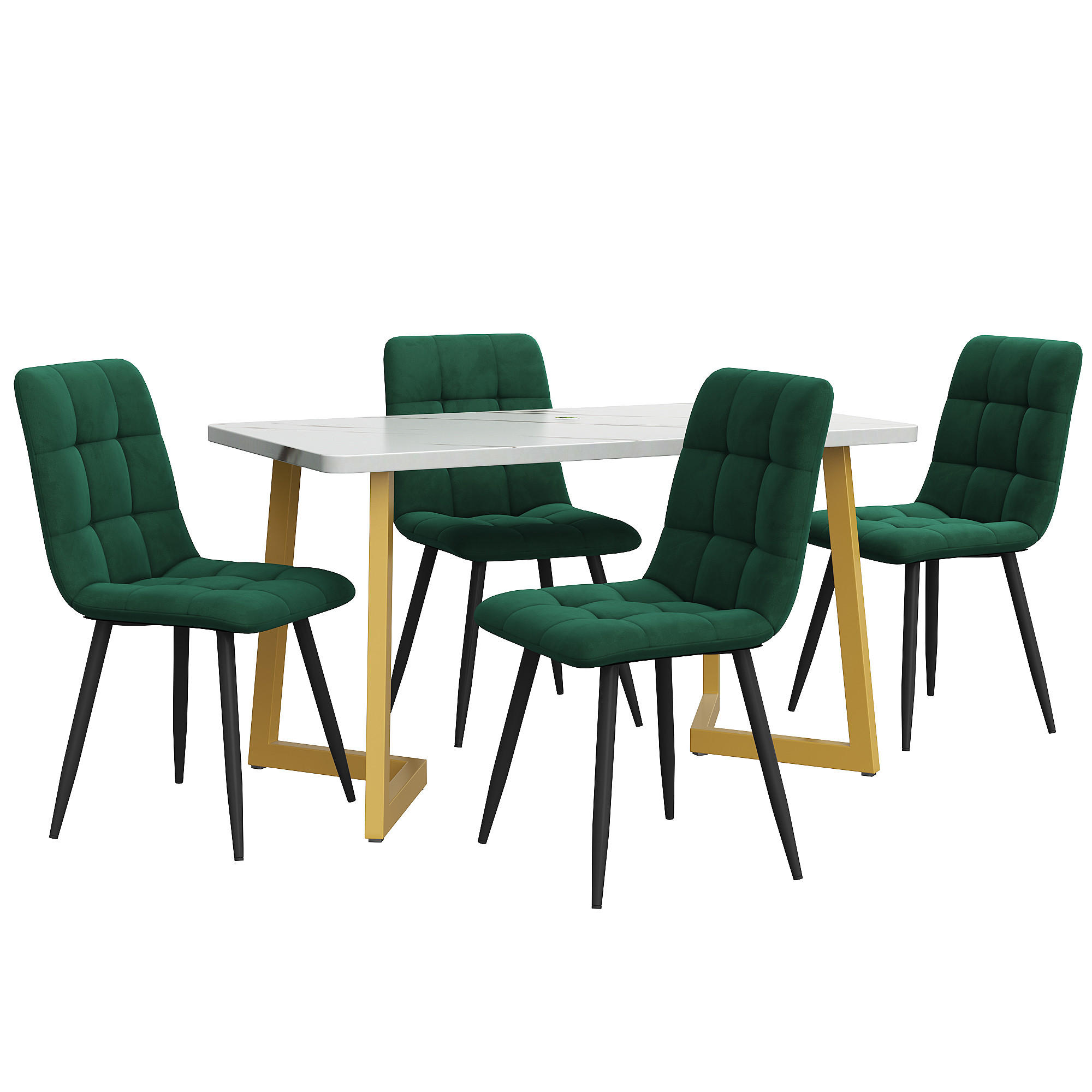 ComfortXL Essgruppe Grün 117x75x68 cm
