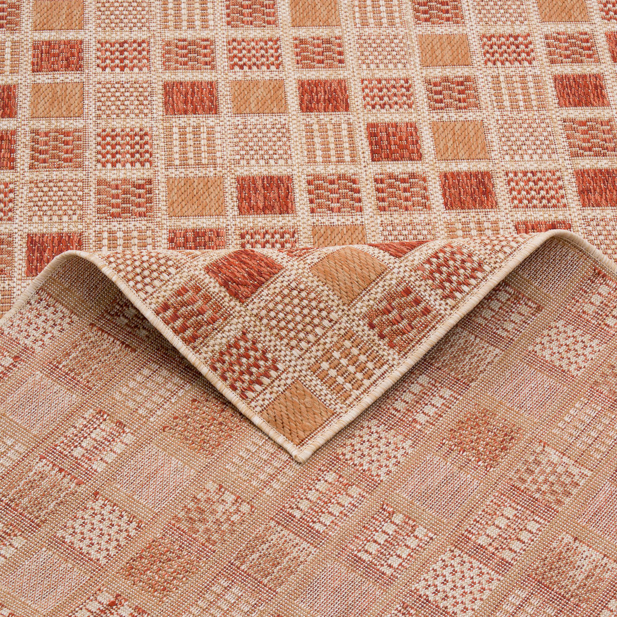 IN- UND OUTDOOR TEPPICH CARPETTO - Orange, Textil (133/190cm) - Pergamon