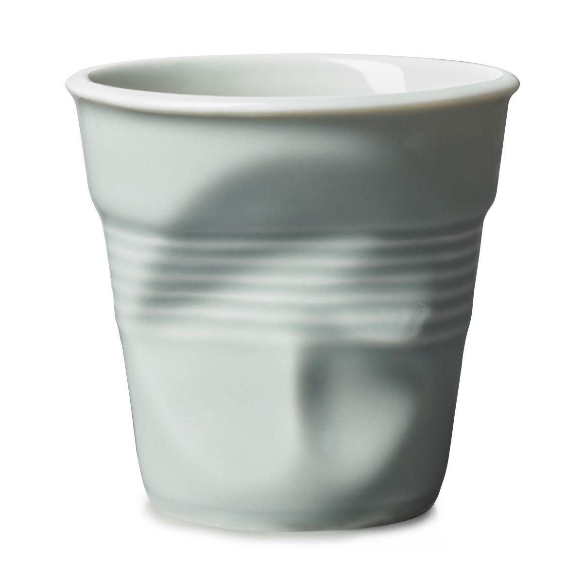 KNICKBECHER Espresso 0,08l Gris Ciel - Hellgrau, Keramik (0.08L) - Revol Porcelaine France