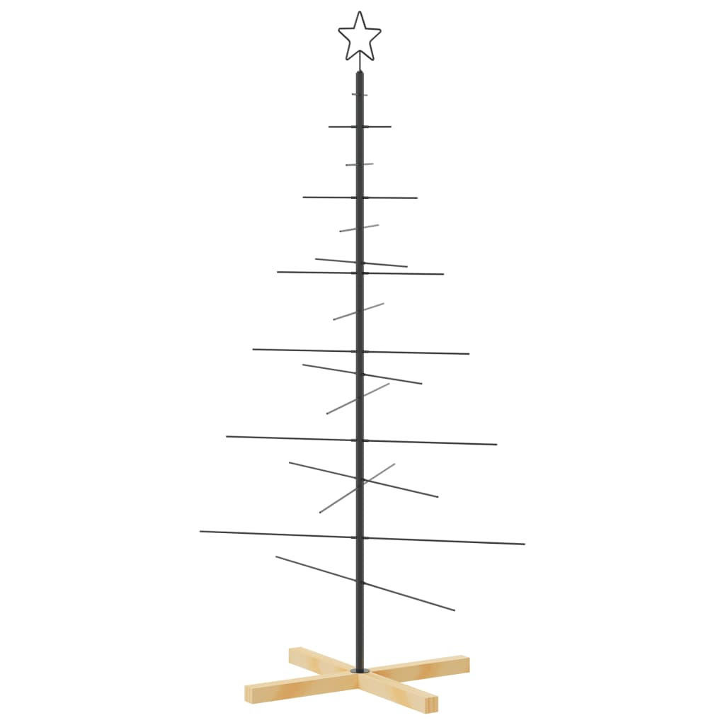 vidaXL Weihnachtsbaum Schwarz 150 cm