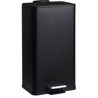 MÜLLEIMER aus Metall Delta 30 l 33/31/60 cm - Schwarz, Metall (31/60/33cm) - Bathroom solutions