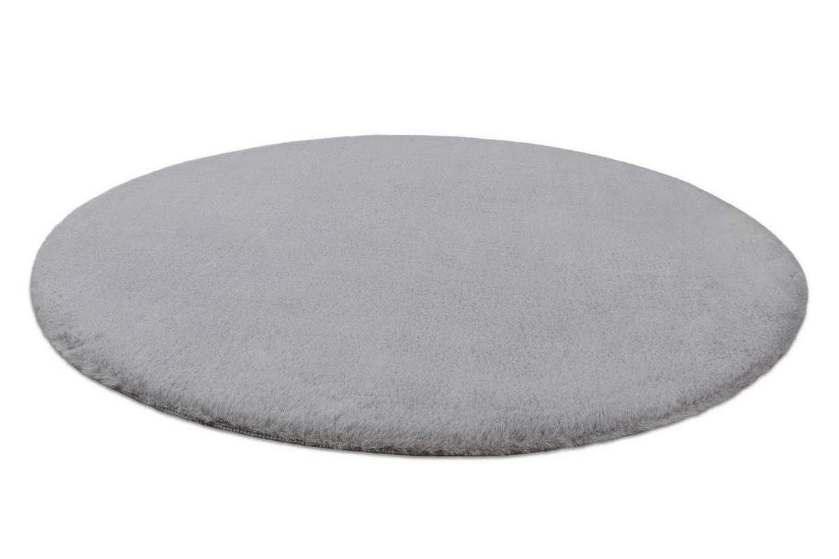 TEPPICH Bunny 140 cm - Grau, Textil (140/140cm) - rugsX