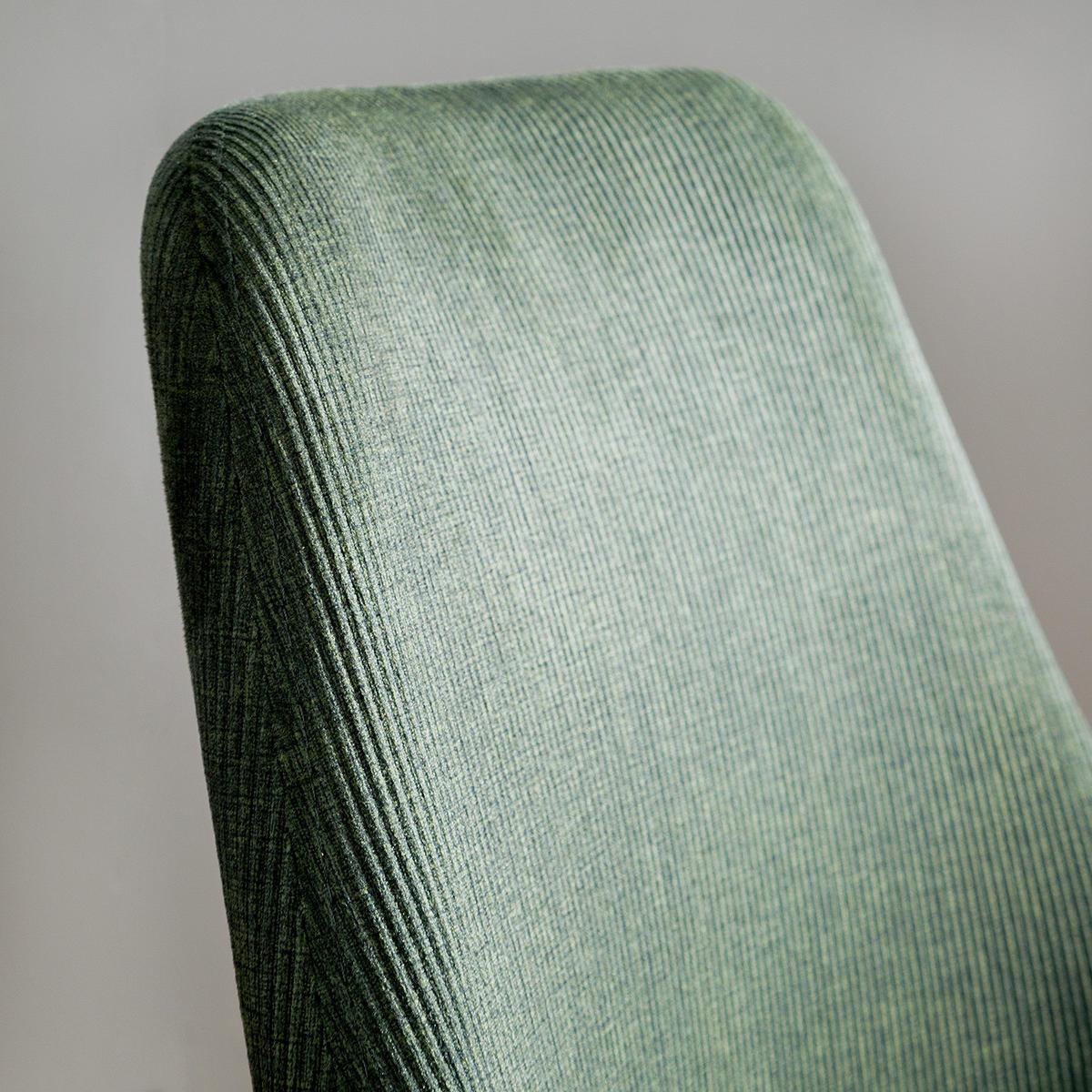 POLSTERSTUHL - Cord-Samt, 2er-Set - Dunkelgrün, Textil (48/83/57cm) - home24