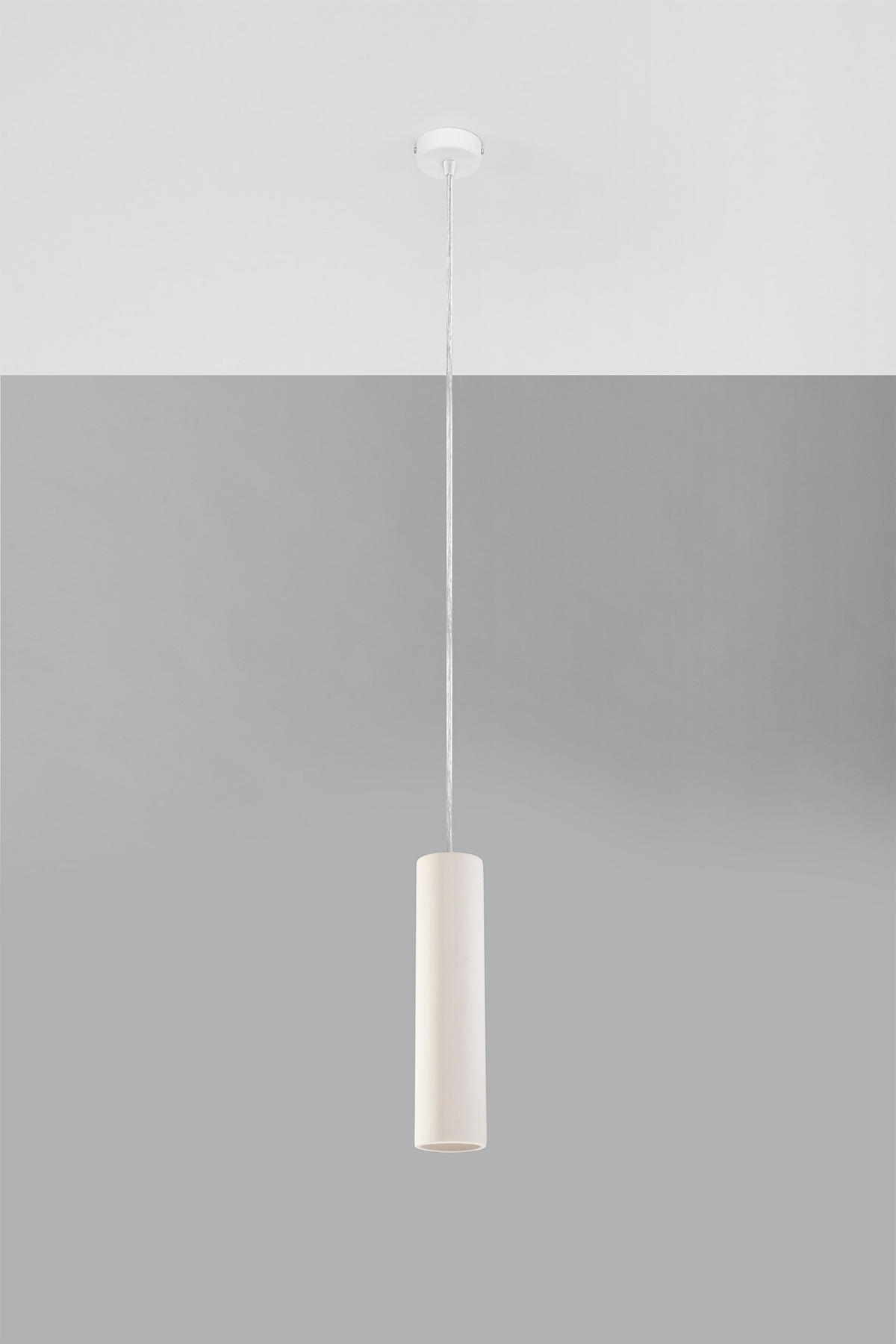 TISCHLEUCHTE Keramik Weiß - Weiß, Keramik (8/8/132cm) - Sollux Lighting