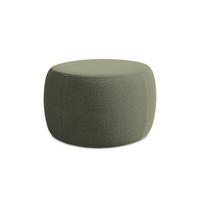 POUF Bouclé Stoff Grün - Blau/Schwarz, Kunststoff/Textil (76/44/67cm) - Makamii