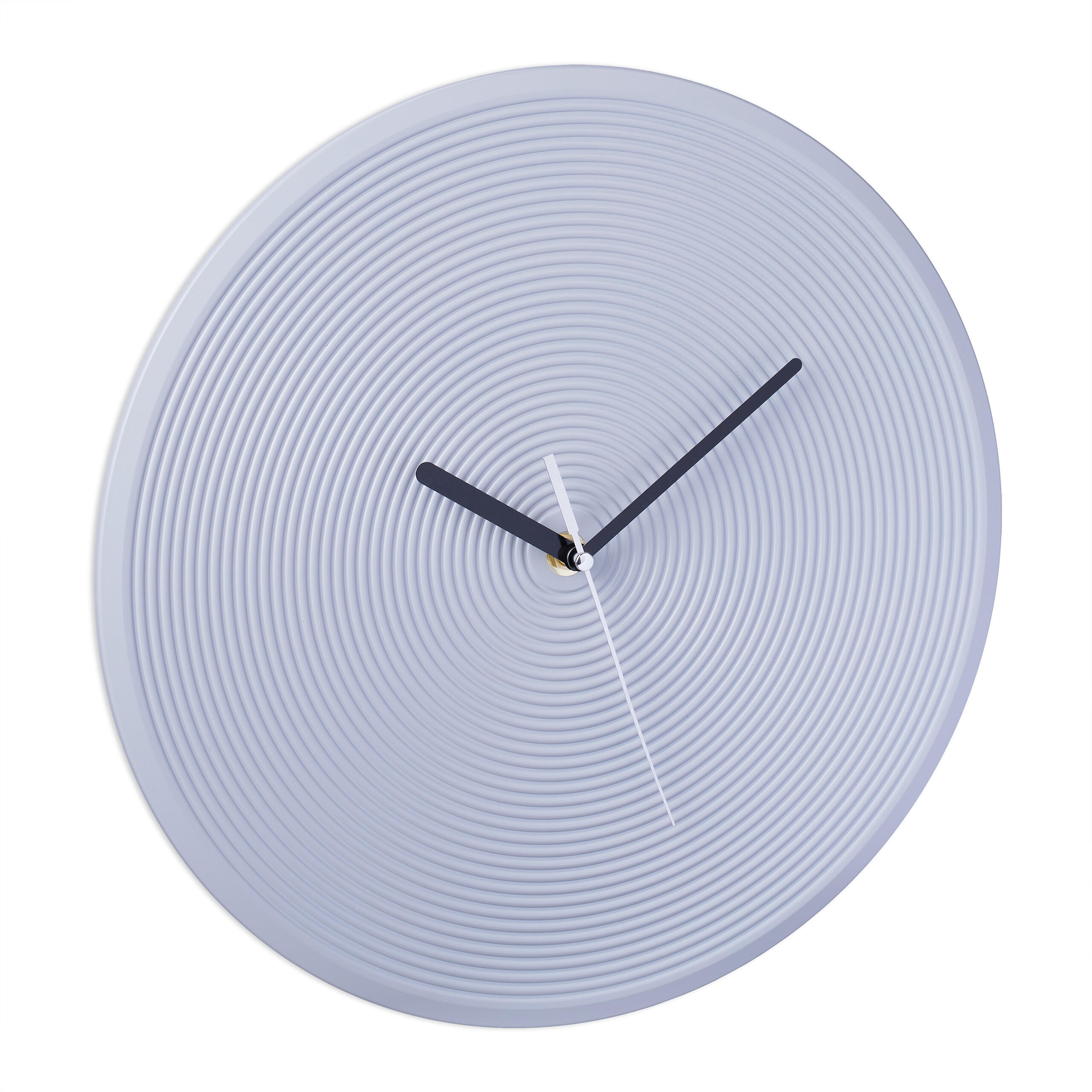 WANDUHR - Grau, Kunststoff/Metall (30.5/30.5/4cm) - Relaxdays