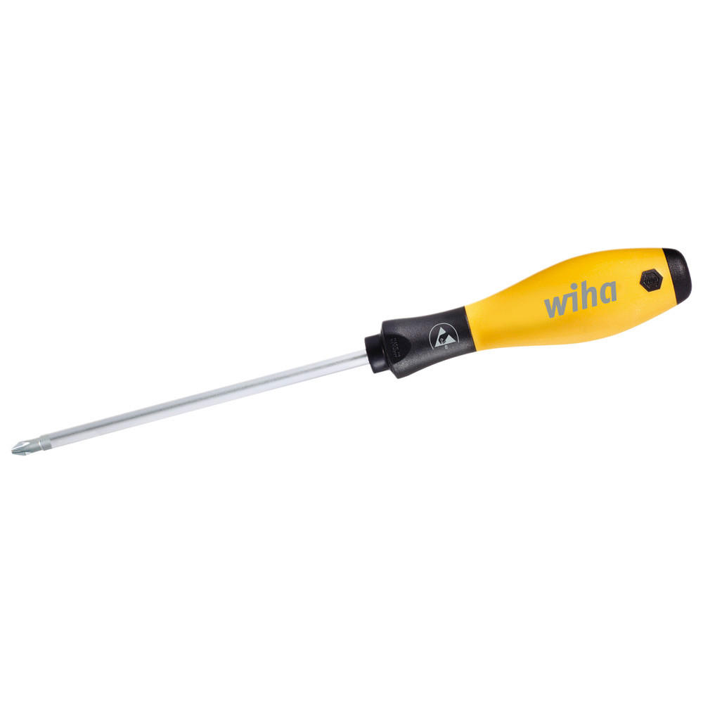 PHILLIPS-SCHRAUBENDREHER SoftFinish, ESD, 0x60 mm - Multicolor, Kunststoff (165/20/20cm) - Wiha