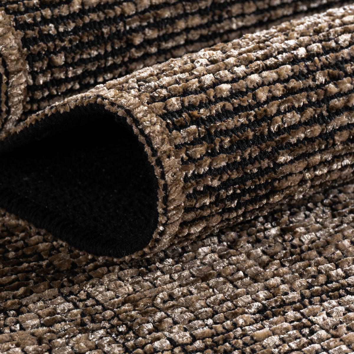 TEPPICH Kurzflor Unicolor Chenille Baumwolle Innen Beige Rechteckig 120x170 - Beige, Textil (120/170cm) - KADIMA DESIGN