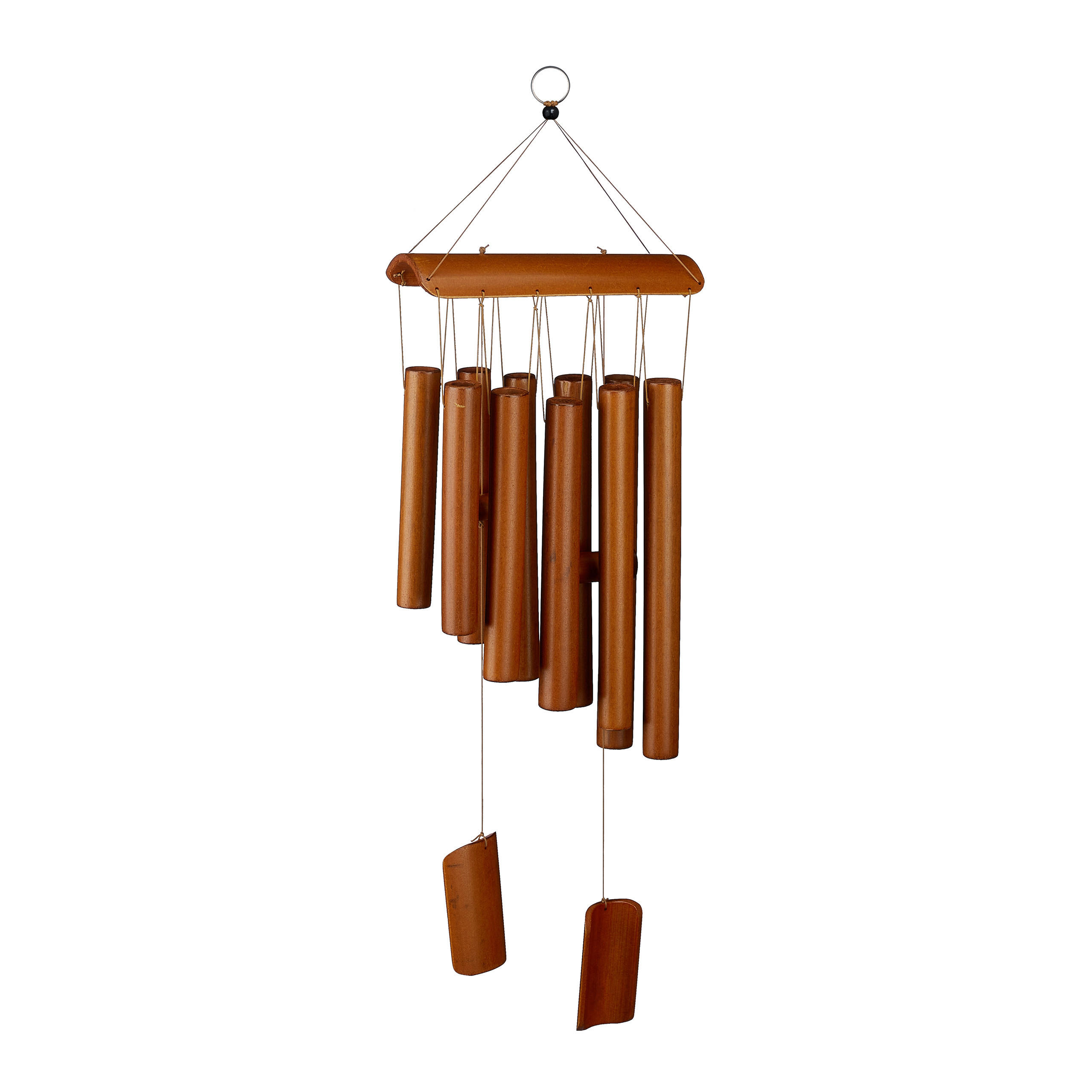 BAMBUSWINDSPIEL - Braun, Holz (6.5/18.5/58.5cm) - Relaxdays