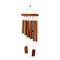 BAMBUSWINDSPIEL - Braun, Holz (6.5/18.5/58.5cm) - Relaxdays