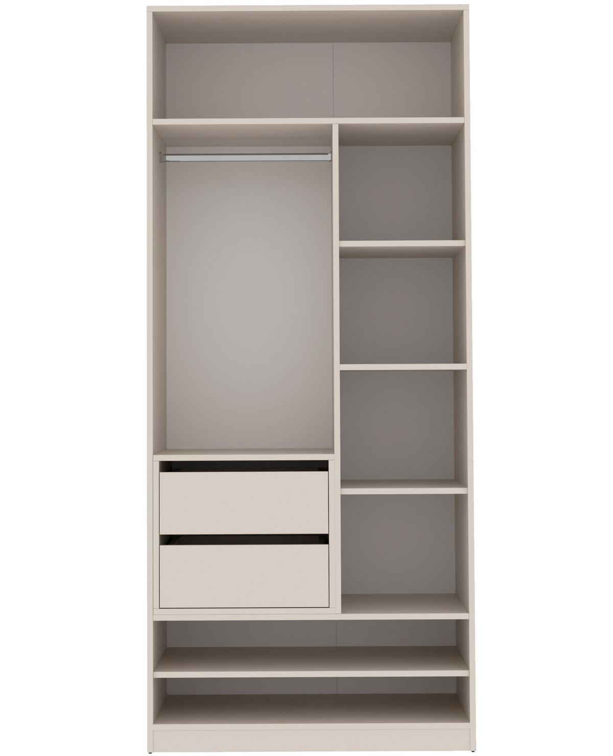 GARDEROBENSCHRANK OFFEN TRES 13C CASHMERE 90 x 206 x 51 - Kaschmir, Holzwerkstoff (90/206/51cm) - Marmex Möbel