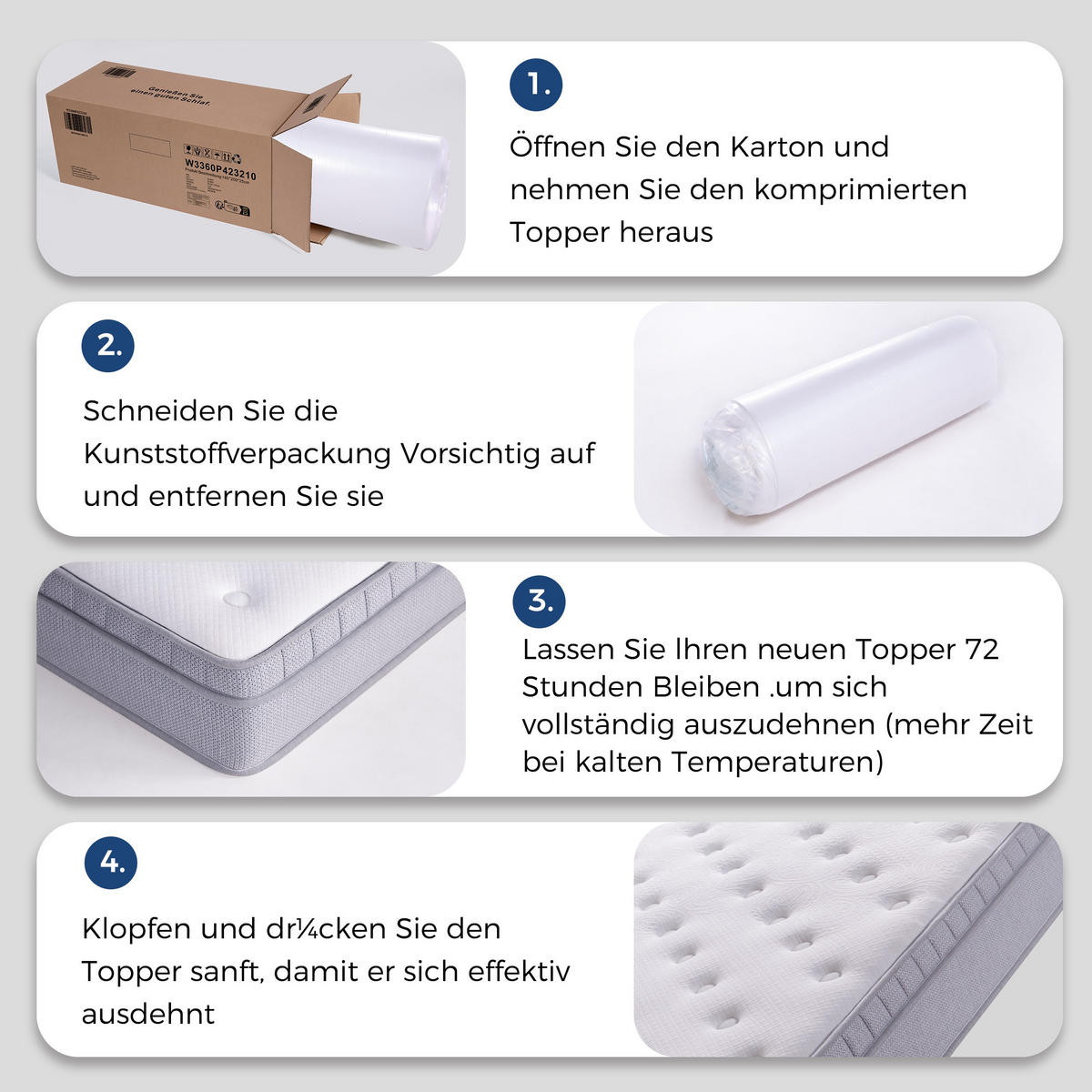 TASCHENFEDERKERNMATRATZE 120/200 cm H3, 25 cm hoch, 7 Zonen, mit Sitzkantenverstärkung - Creme, Textil (120/200cm)