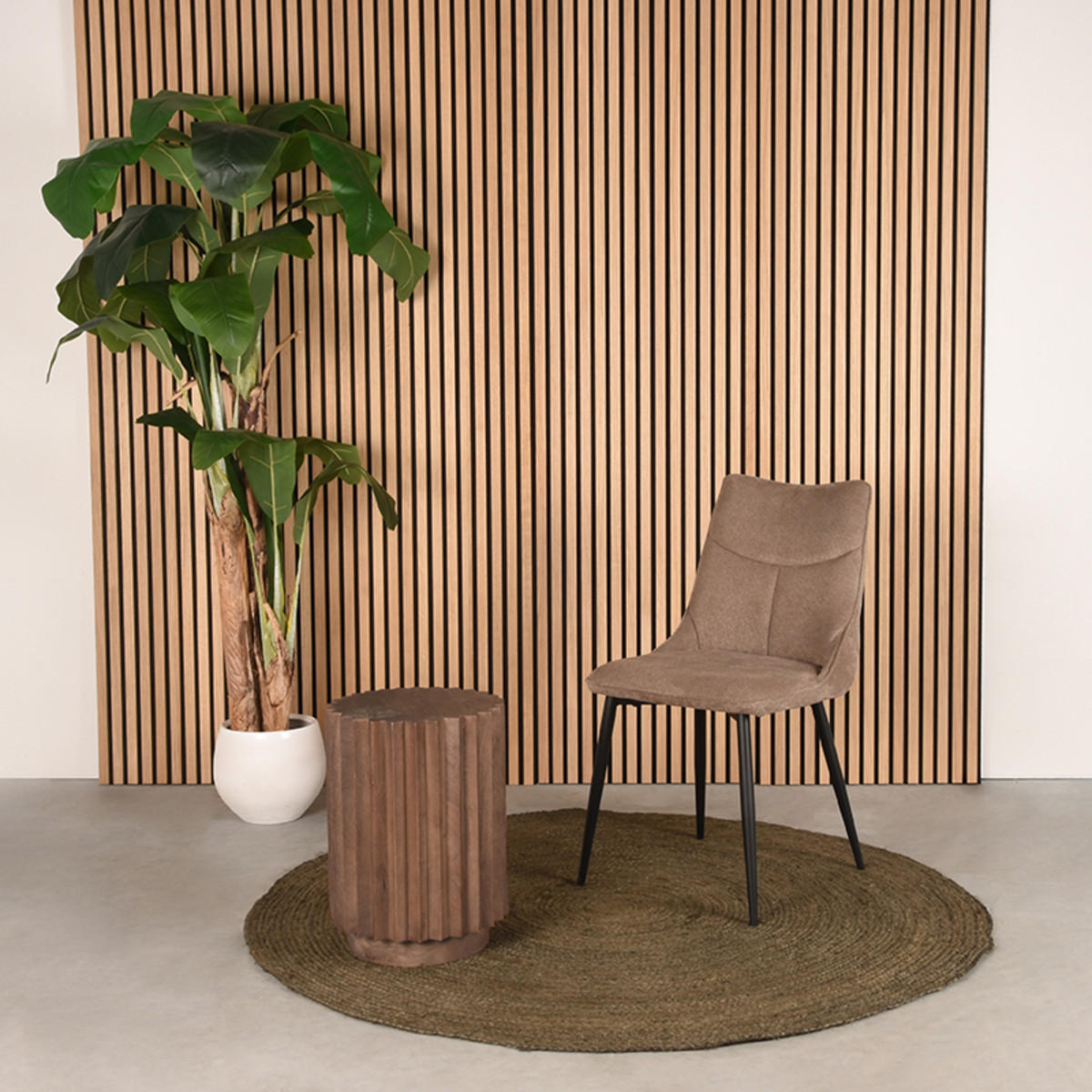 BEISTELLTISCH Novan Braun 35/35/48 cm - Braun, Holz (35/35/48cm) - LABEL51