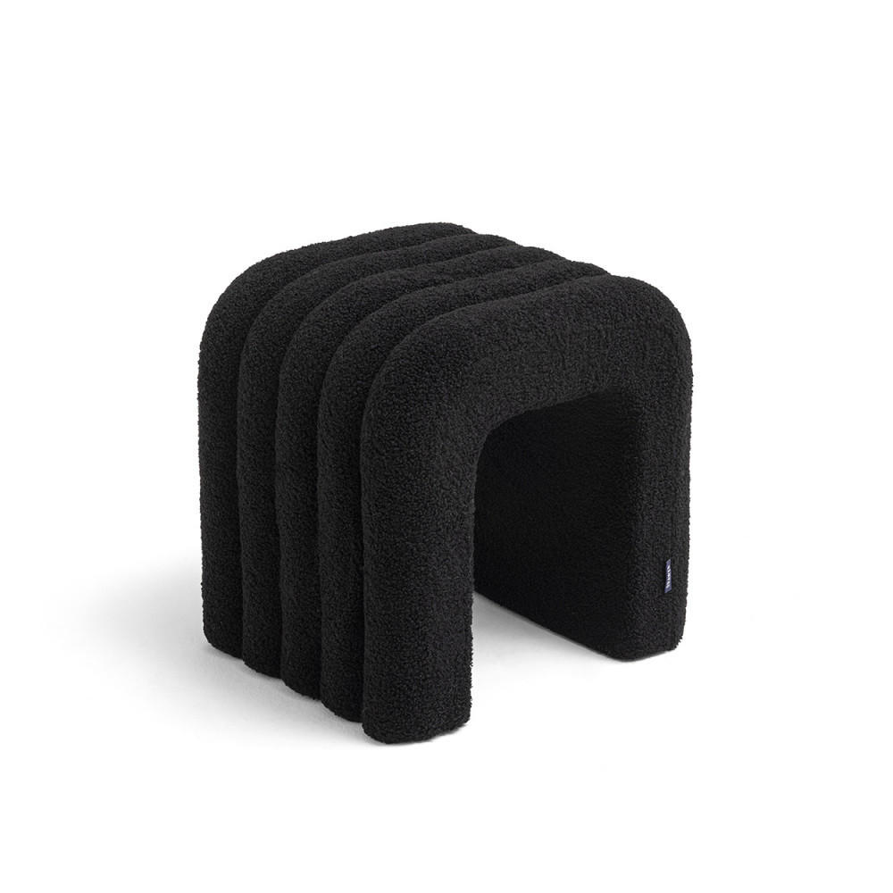 Drawer Polsterhocker Schwarz 41x42x35 cm