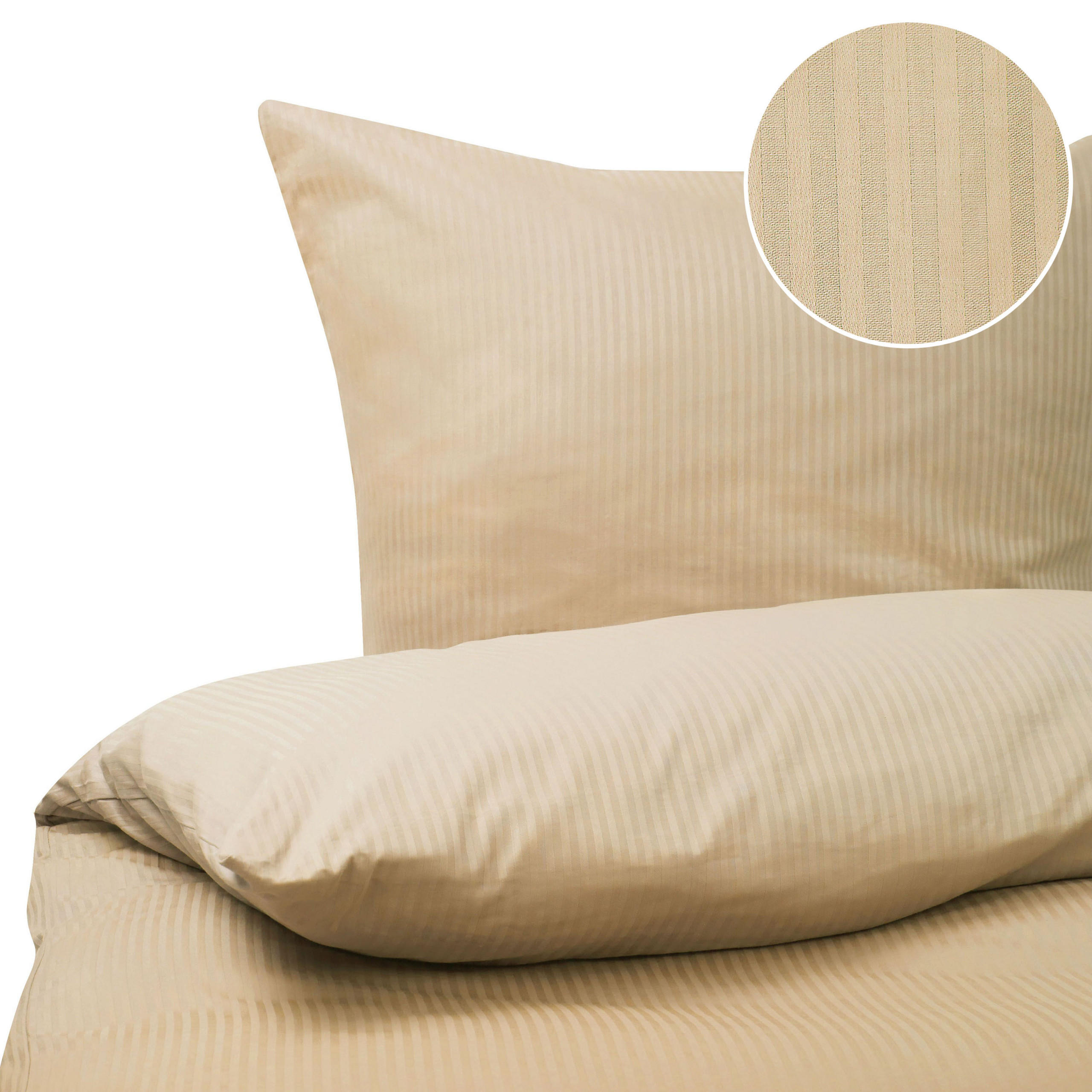 KOMPLET POSTELJNINE Avondale 155x220 cm - bež, tekstil (155/220cm) - Beliani