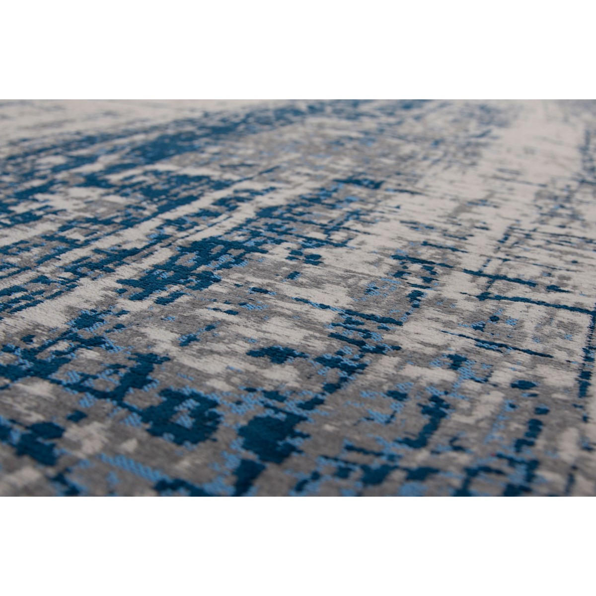 TEPPICH Wohnzimmer- und e aus Baumwolle Mad Men – Bronx Azurite Blau 170 x 245 cm - Blau, Naturmaterialien (170/245cm) - Novatrend