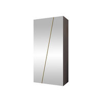 DREHTÜRENSCHRANK Zen 2L 100 cm - Kaschmir/Goldfarben, Holzwerkstoff/Kunststoff (100/202/50cm) - MIRJAN24