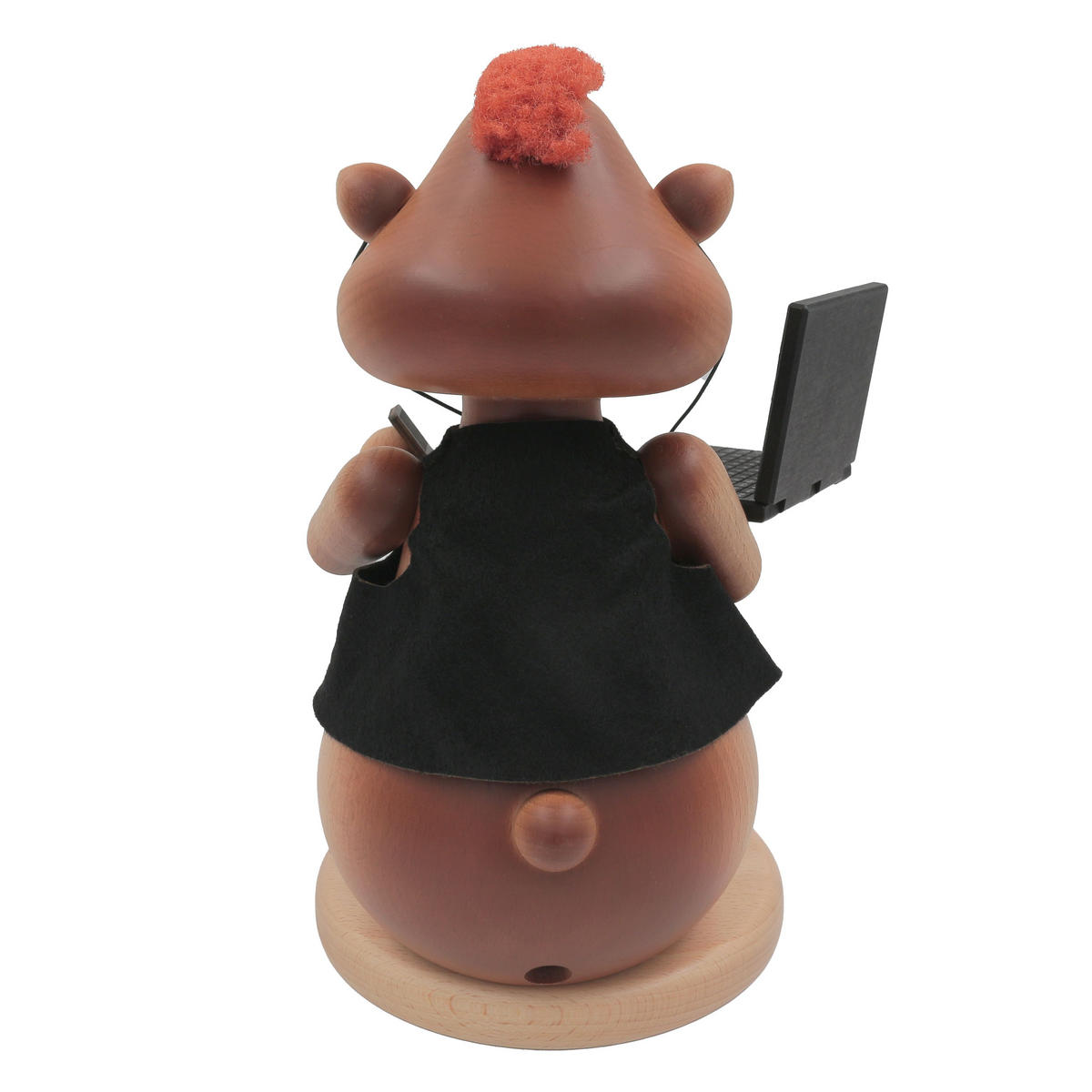 RAUCHFIGUR Hamster Computerfreak 24 cm - Multicolor, Holz (15/1/0.1cm)