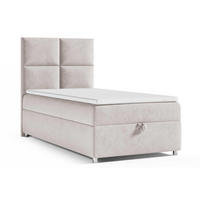 BOXBETT mit Bettkasten Trinity K2-SINGLE Bonellfederkern inkl - Creme, Holz/Holzwerkstoff (80/200cm) - Best For Home