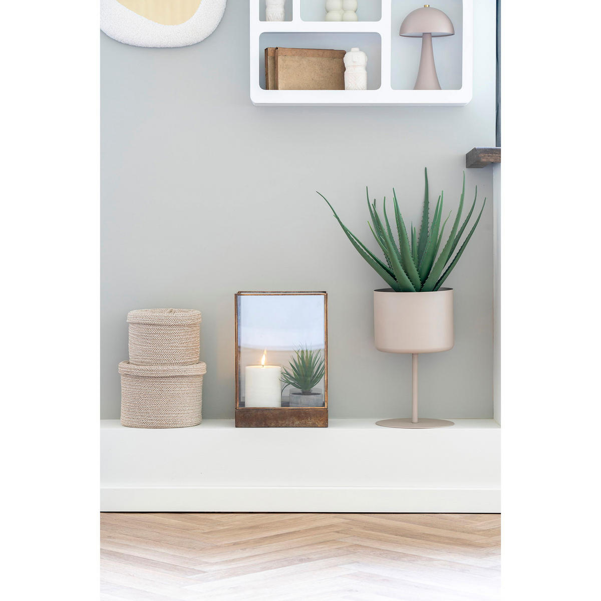 ALOE Vera PE-Kunststoff Grün - Grün, Kunststoff (51cm) - tinkaro