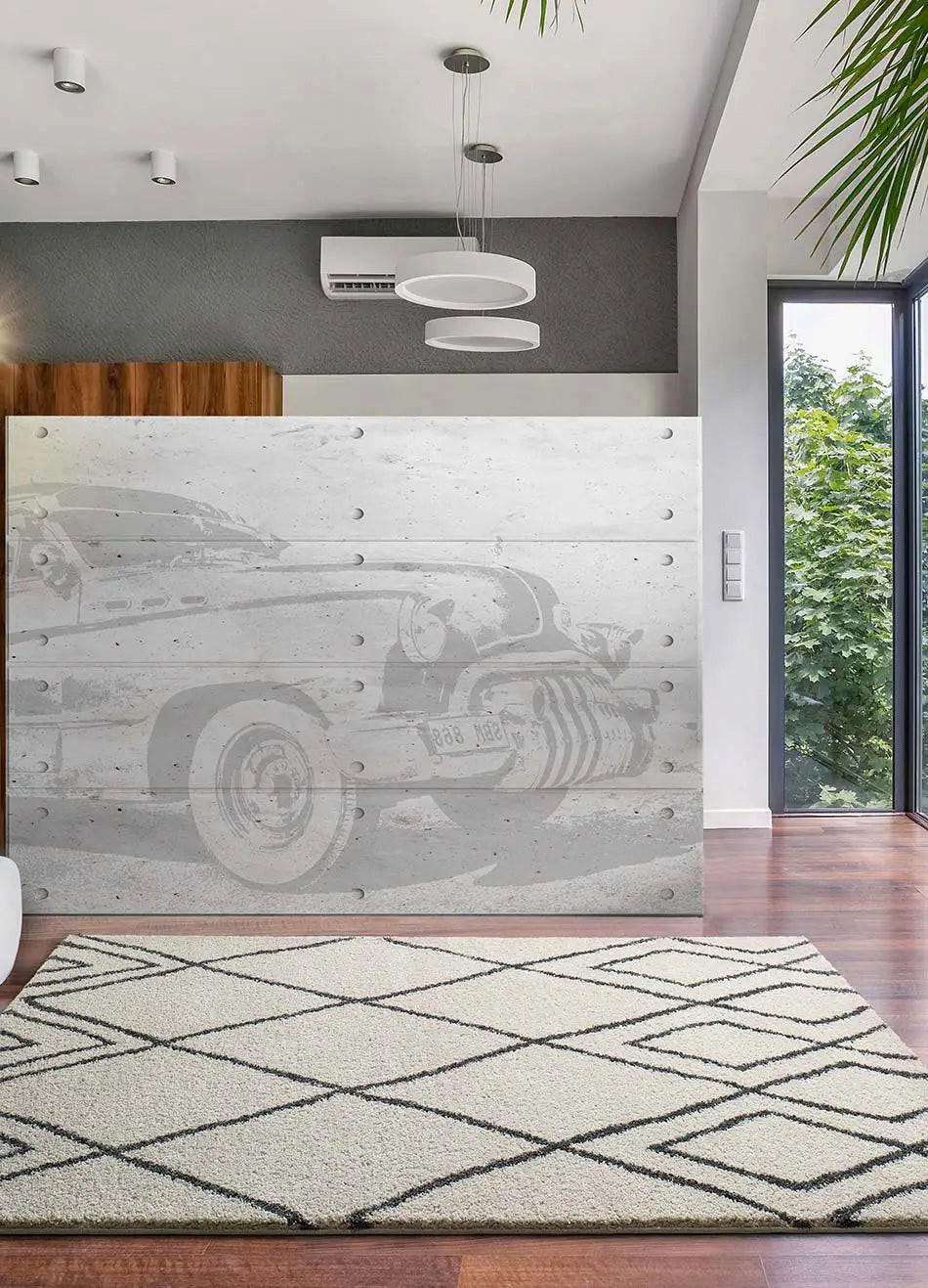 HOCHFLORTEPPICH Weiß Atlas 133/190 cm - Weiß, Naturmaterialien/Textil (133/190cm) - Atticgo