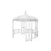 GARTENPAVILLON - Metall - 300 x 290 cm - Weiß - TILCARA - Weiß, Metall (300/198/300cm) - Vente-Unique