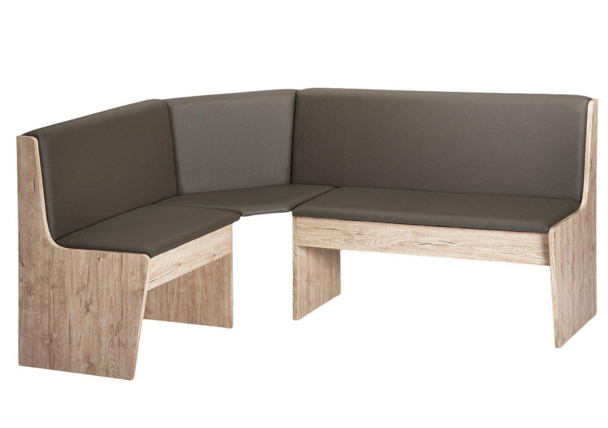 ECKBANKGRUPPE Dania Holzwerkstoff Eiche San Remo Polster Anthrazit - Anthrazit/Eiche San Remo, Holzwerkstoff (169/88/130cm) - 58aufmkessel
