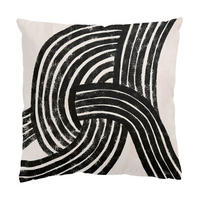 KISSENBEZUG Knoten schwarz 40/40 cm - Eichefarben, Textil (40/40cm) - Bilderwelten