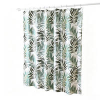 DUSCHVORHANG – Breite 180 x Höhe 180 cm – Inklusive Haken - Klar, Textil (180/180cm)