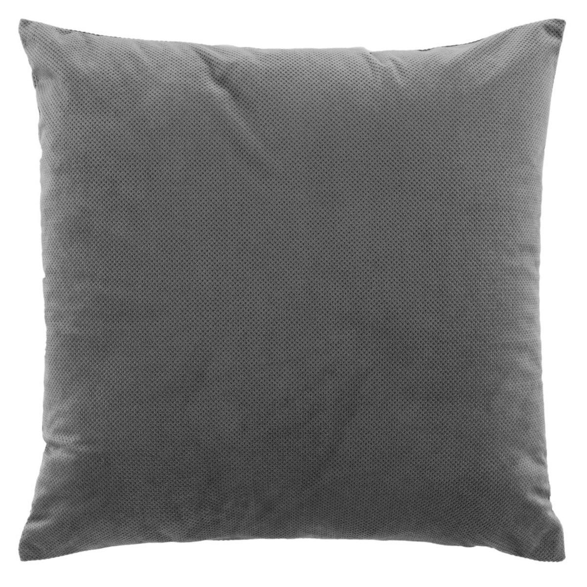 ZIERKISSEN Velouriane 50/50 cm - Grau, Textil (50/50cm) - Douceur d´intérieur