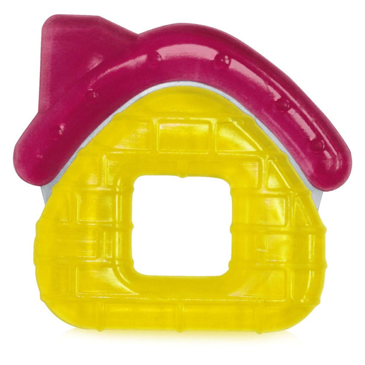 BEISSRING Haus gelb Kühlbeißring, mit Wasser gefüllt, ab 3 Monaten - Gelb, Kunststoff (8/9cm) - Lorelli