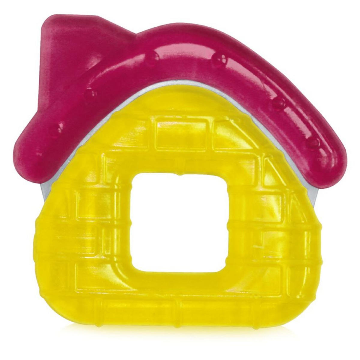 BEISSRING Haus gelb Kühlbeißring, mit Wasser gefüllt, ab 3 Monaten - Gelb, Kunststoff (8/9cm) - Lorelli