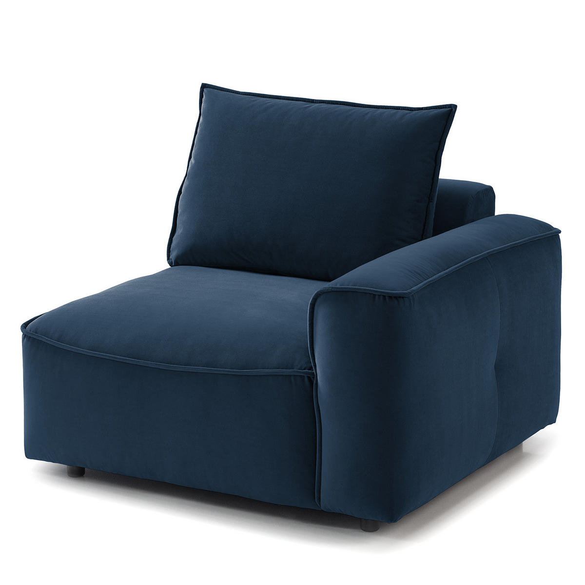 MODULSESSEL - Dunkelgrau, Holz/Textil (104/82/99cm) - home24