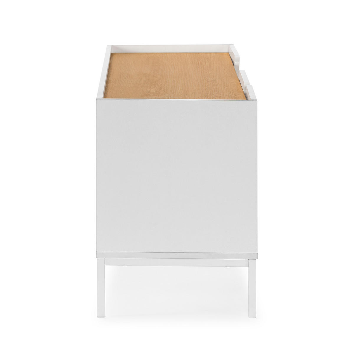 TV-ELEMENT Curva 3 türen Weiß - Weiß, Holzwerkstoff (160/55/40cm) - VS Venta-stock
