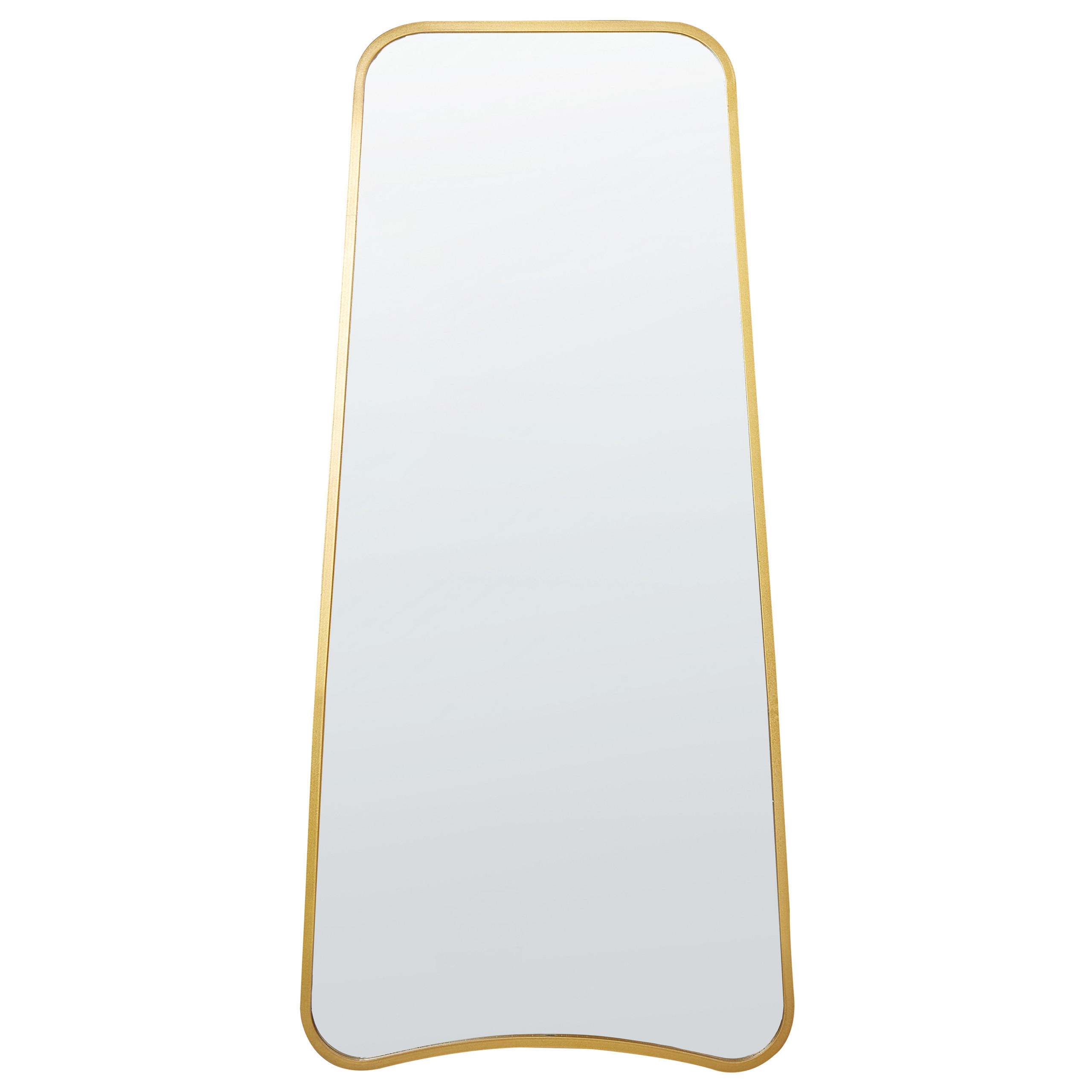 WANDSPIEGEL Metall gold 58/122 cm Levet - Goldfarben, Metall (58/122/3cm) - Beliani