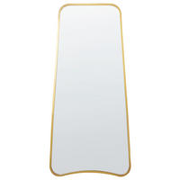 WANDSPIEGEL Metall gold 58/122 cm Levet - Goldfarben, Metall (58/122/3cm) - Beliani