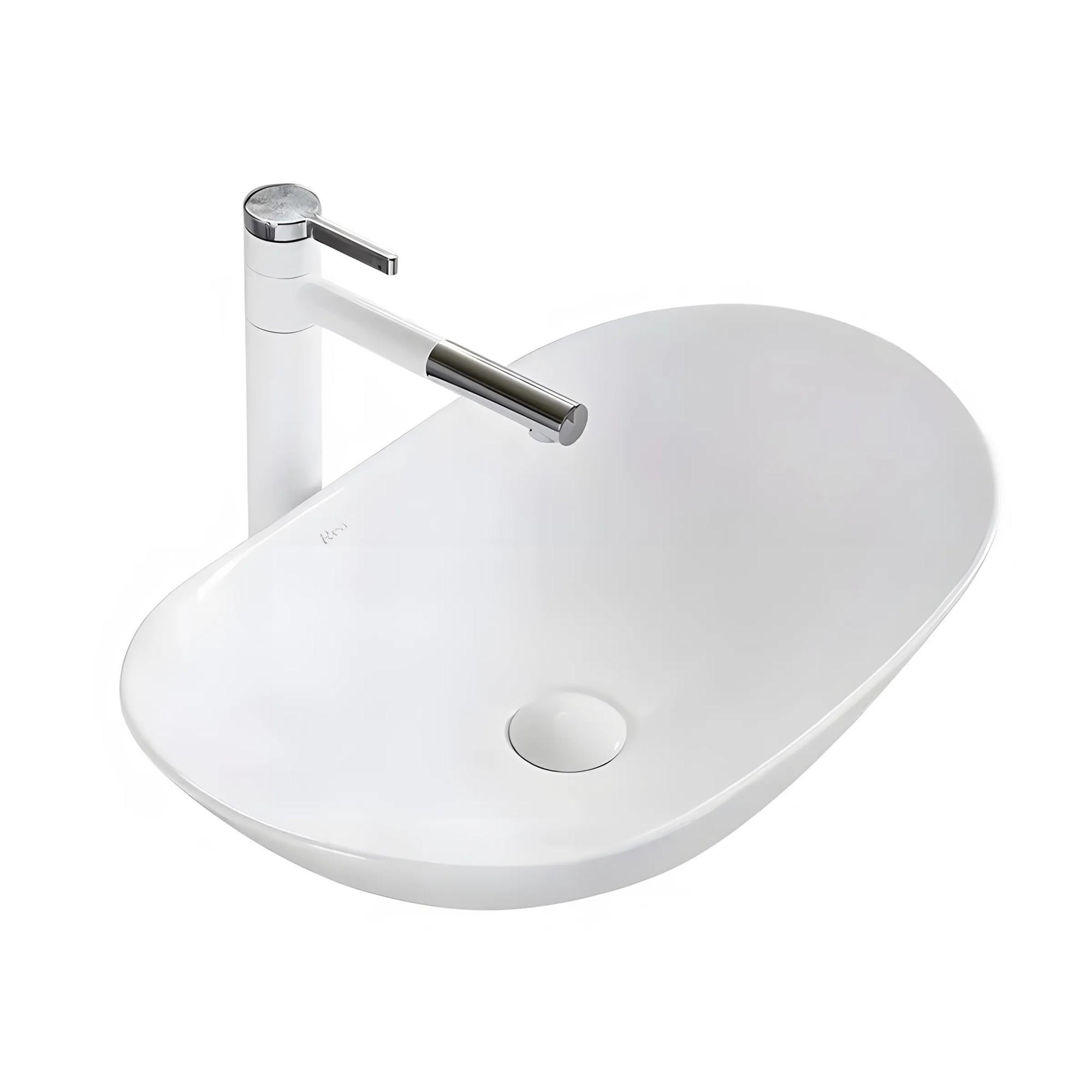REA Aufsatzwaschbecken Weiß 36x16x62 cm