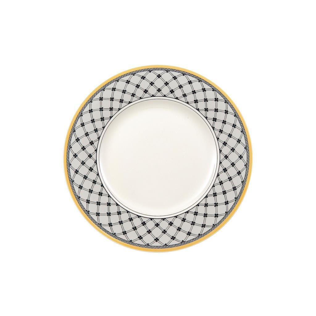 FRÜHSTÜCKSTELLER Audun Promenade weiß-grau-gelb ø 21,6 cm - Gelb/Weiß, Keramik (21.6cm) - Villeroy & Boch