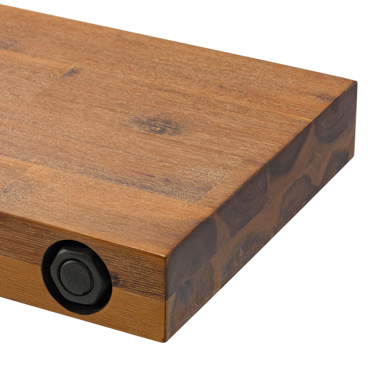 WANDBOARD - Akazie massiv - Akaziefarben, Holz (90/5/24cm) - home24