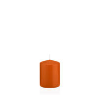 STUMPENKERZEN Aprikose Ø 58 x 80 mm, 16 Stück - Orange, Paraffin (6/8cm) - Wiedemann Kerzen