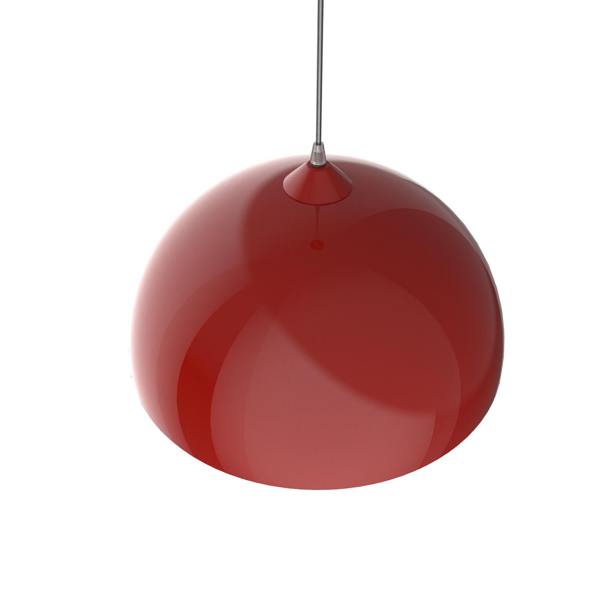 HÄNGELEUCHTE - Rot, Metall (40/40/20cm) - Lumicom