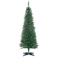 WEIHNACHTSBAUM Christbaum Kunsttanne Tannenbaum mit Beere Metallfuß PET - Grün, Kunststoff (150cm) - HOMCOM