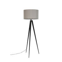 STEHLAMPE Tripod mit Stativ Schwarz/ Grau - Grau, Metall (50/50/157cm) - Zuiver