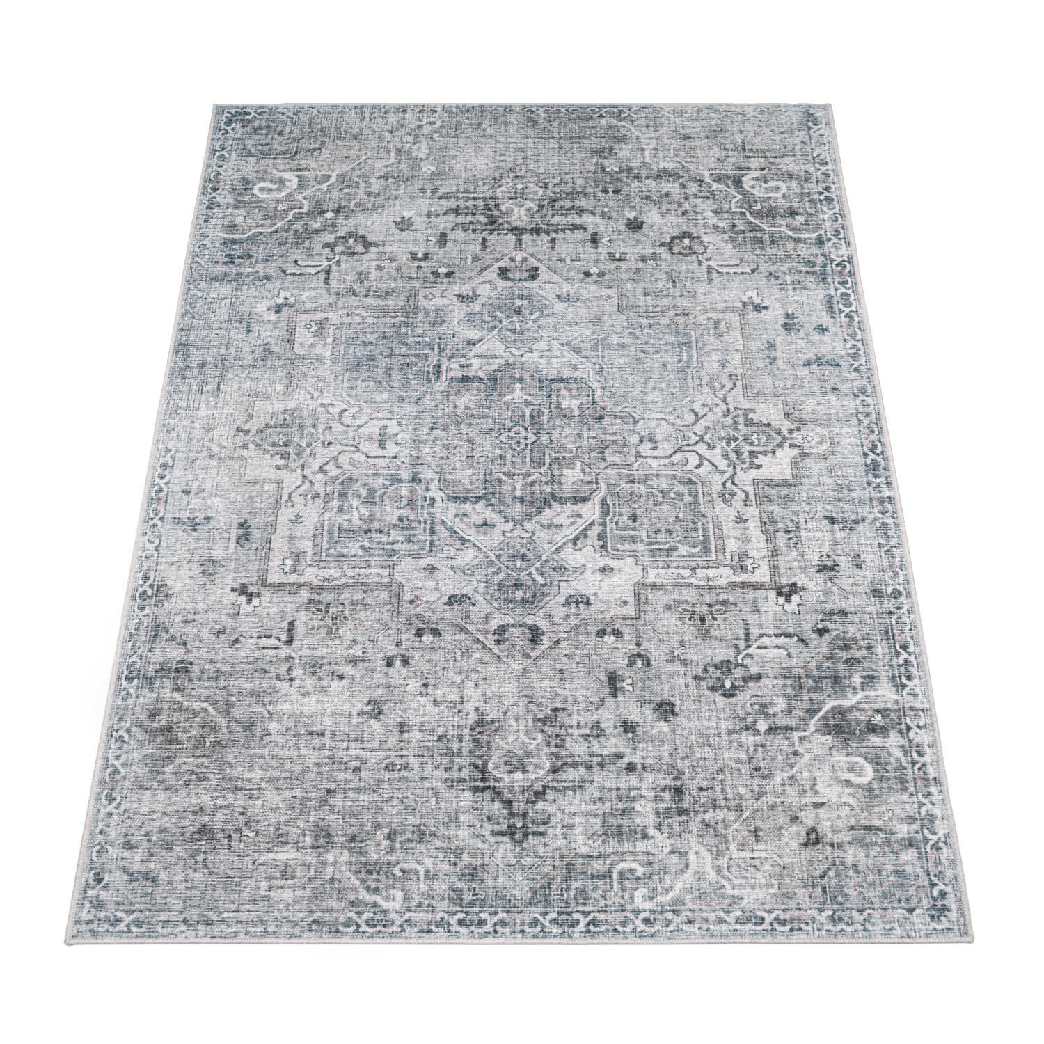 KURZFLORTEPPICH 60/100 cm Lyon 332 - Grau, Textil (60/100cm) - Paco Home