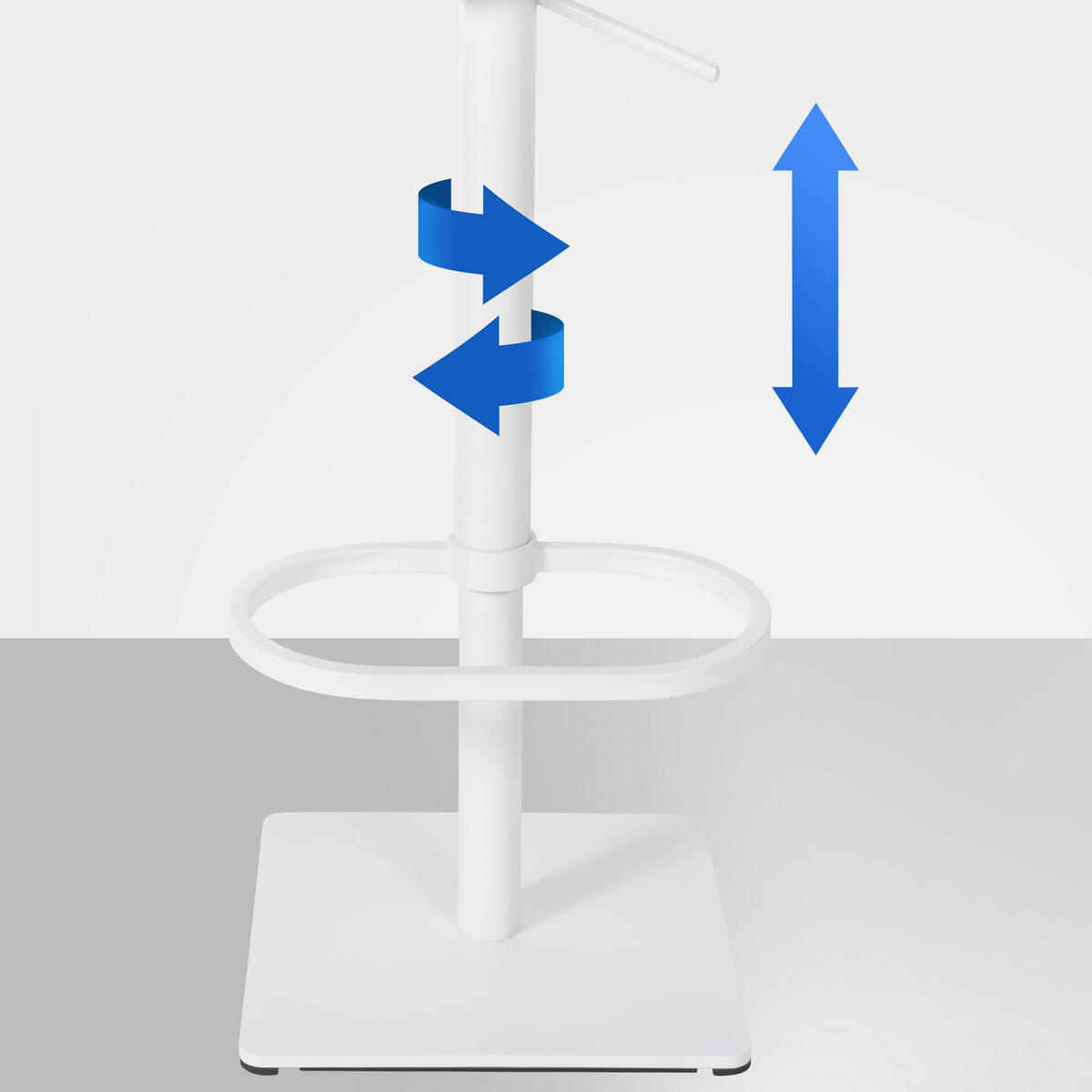 BARHOCKER Filz Taupe - Taupe/Weiß, Textil/Metall (64/88/45cm) - CLP