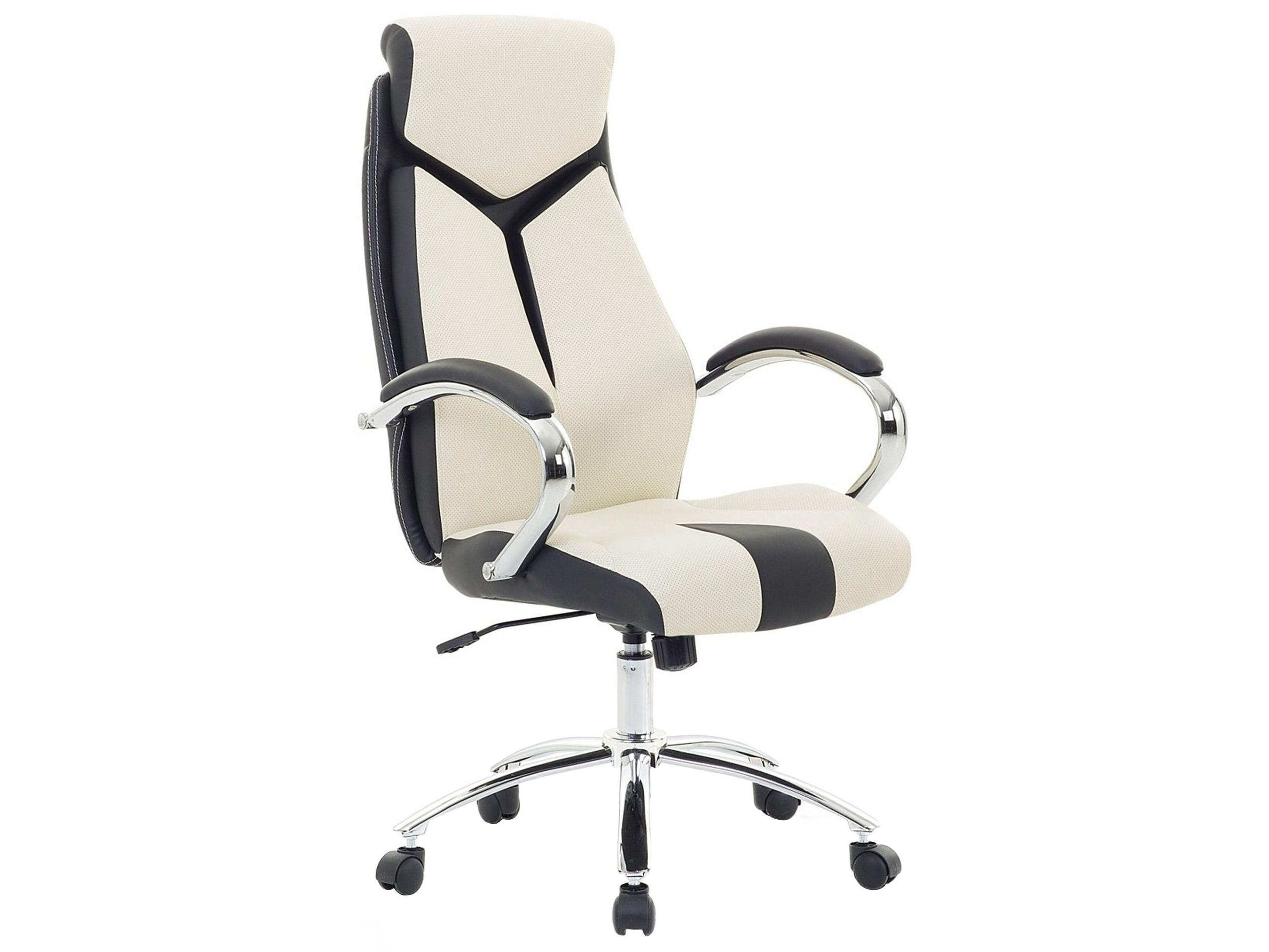 Beliani KANCELÁŘSKÁ ŽIDLE Polyester Béžová Formula
